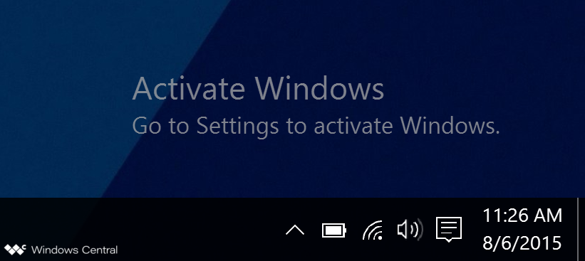 Go to settings to activate windows dell